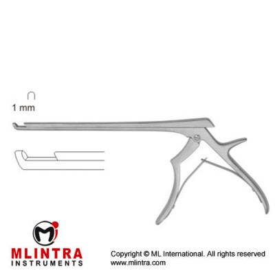 Ferris-Smith Kerrison Punch 40° Forward Up Cutting Stainless Steel, 18 cm - 7" Bite Size 1 mm Ferris-Smith Kerrison Punch 40° Forward Up Cutting Stainless Steel, 18 cm - 7" Bite Size 1 mm